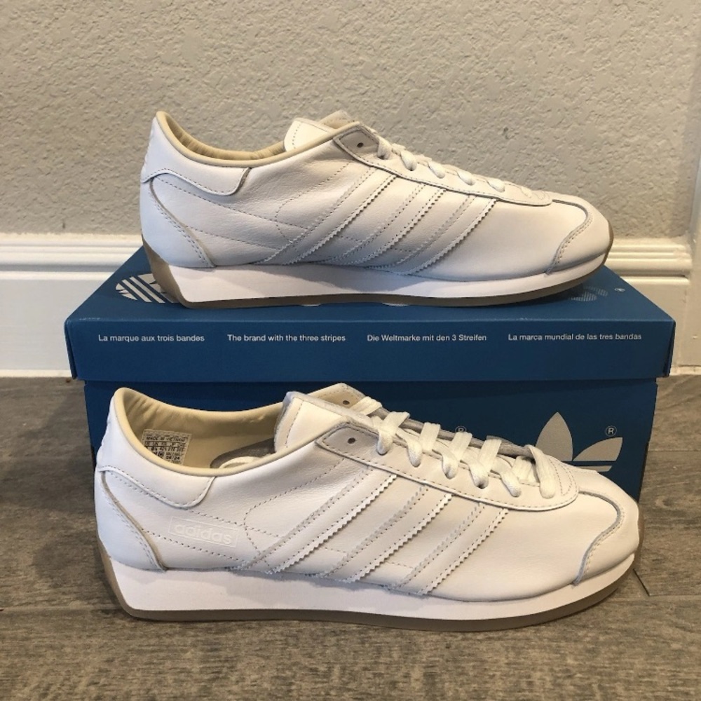 New Adidas Original Country Japan Sneakers Cloud White Gum Men Shoes Multi Sizes - Picture 5 of 7